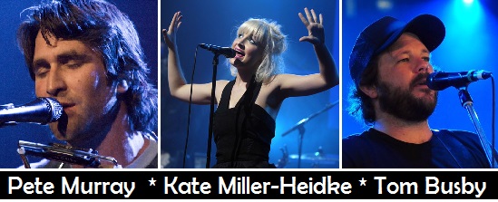 Photo Montage of Pete Murray, Kate Miller Heidke and Tom Busby